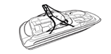 Deck boat with walk thru windshield or side console with Tower