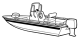 V-hull center console shallow draft fishing boat (1)