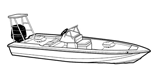 V-hull center console shallow draft fishing boat (2)