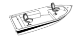 V-hull fishing boat. Wide Series