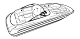 Deck boat with walk thru windshield or side console