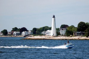 lighthouse on the seashore