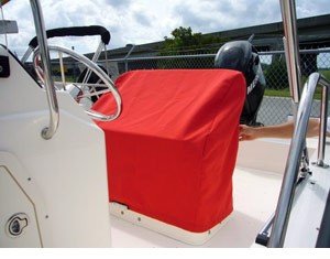 red seat cover for boston whaler